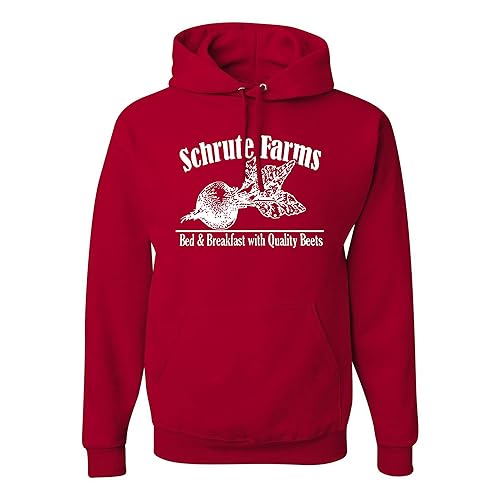 wild custom apparel Schrute Farms Pop Culture Graphic Mens Hoodies