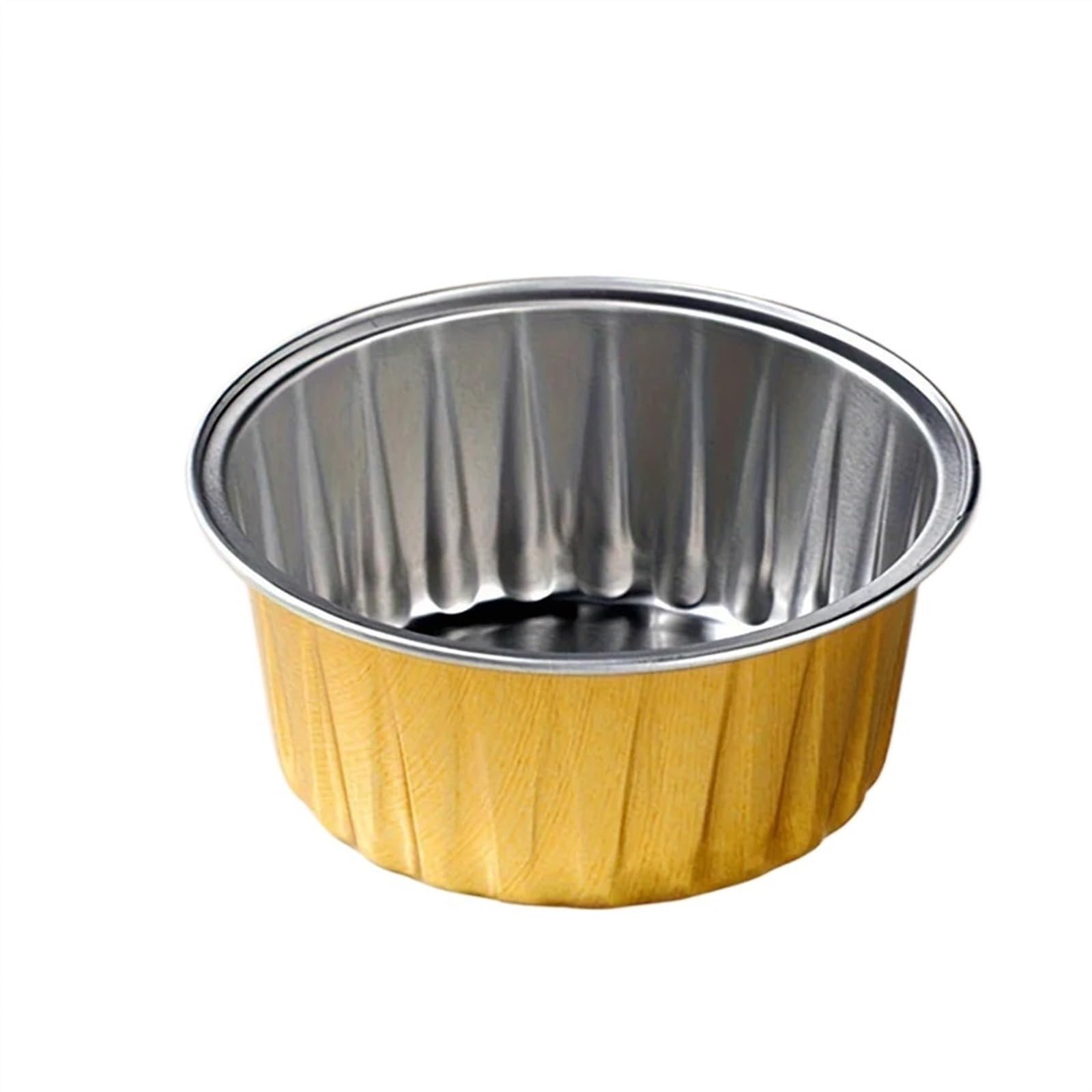 40 Piezas, Caja de Papel de Aluminio desechable para Hornear, Caja de Papel de Aluminio para pudín, Crema, Tarta de Huevo, Pastel, Caja de Papel de Aluminio para Hornear, Tarta de