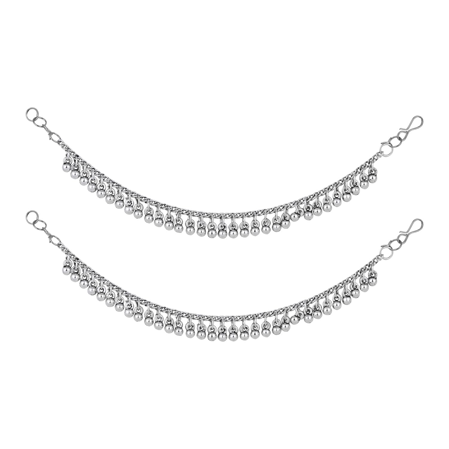 See full amazon price history chart for I Jewels Navratri Ethnic Silver Oxidised Ghungroo Hair Chain/Earchain Accessories For Women (Style 2) I Jewels Navratri Ethnic Silver Oxidised Ghungroo Hair Chain/Earchain Accessories For Women (Style 2) (B0DFQ3NQJ9) Amazon Price History, Amazon Price Tracker