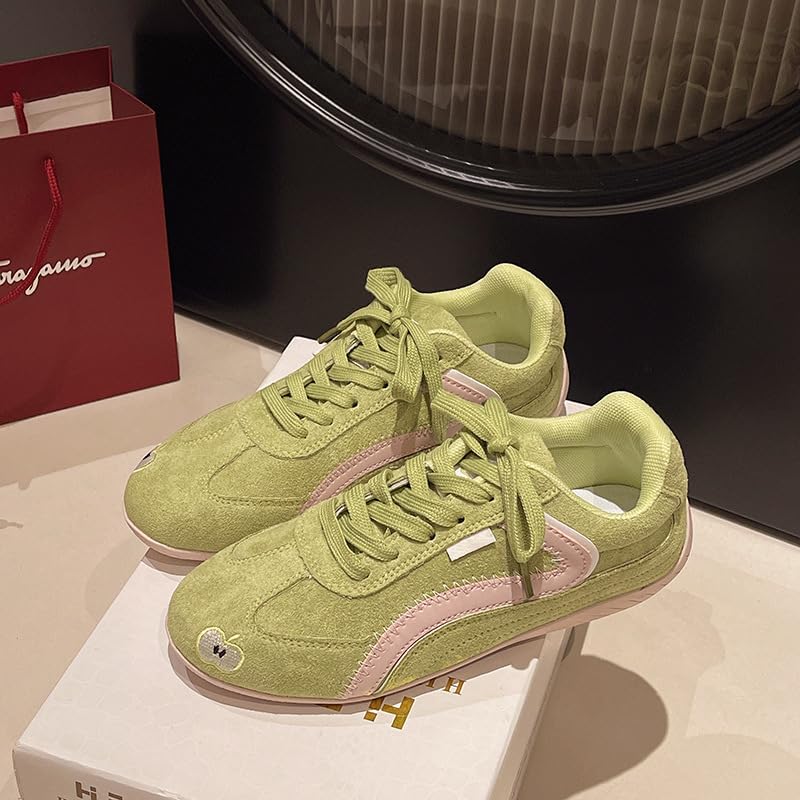 Ballet Flat Sneakers for Women Round Toe Sneakerina Soft Comfort Wear Shoes Cute Y2K Retro Kawaii Elegant Dressy Trendy Tennis Trainers Gifts for Daughter Back to School Spring Summer Fall Outdoors2