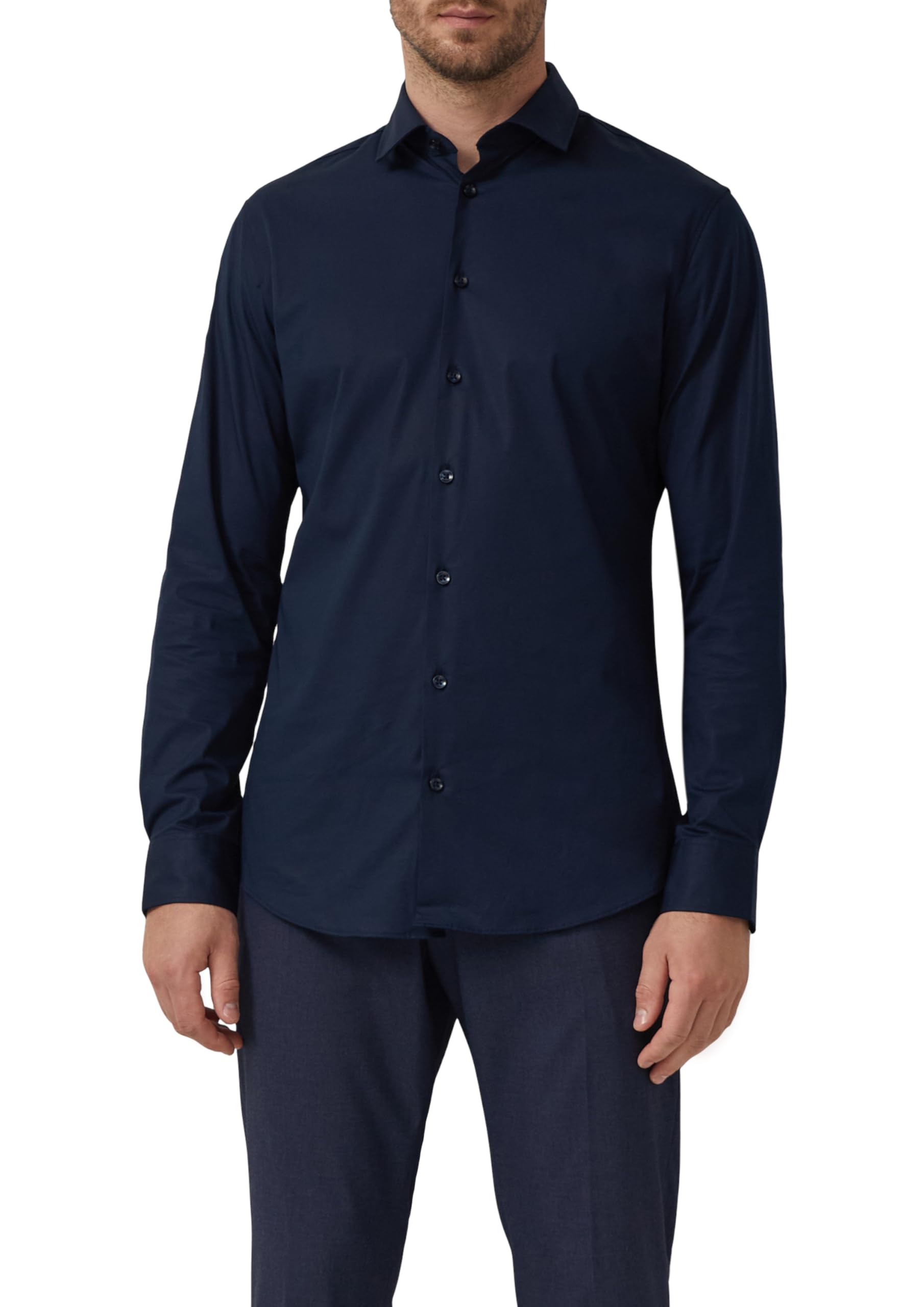 s.Oliver Tailored Fit: Langarmhemd aus Comfortstretch