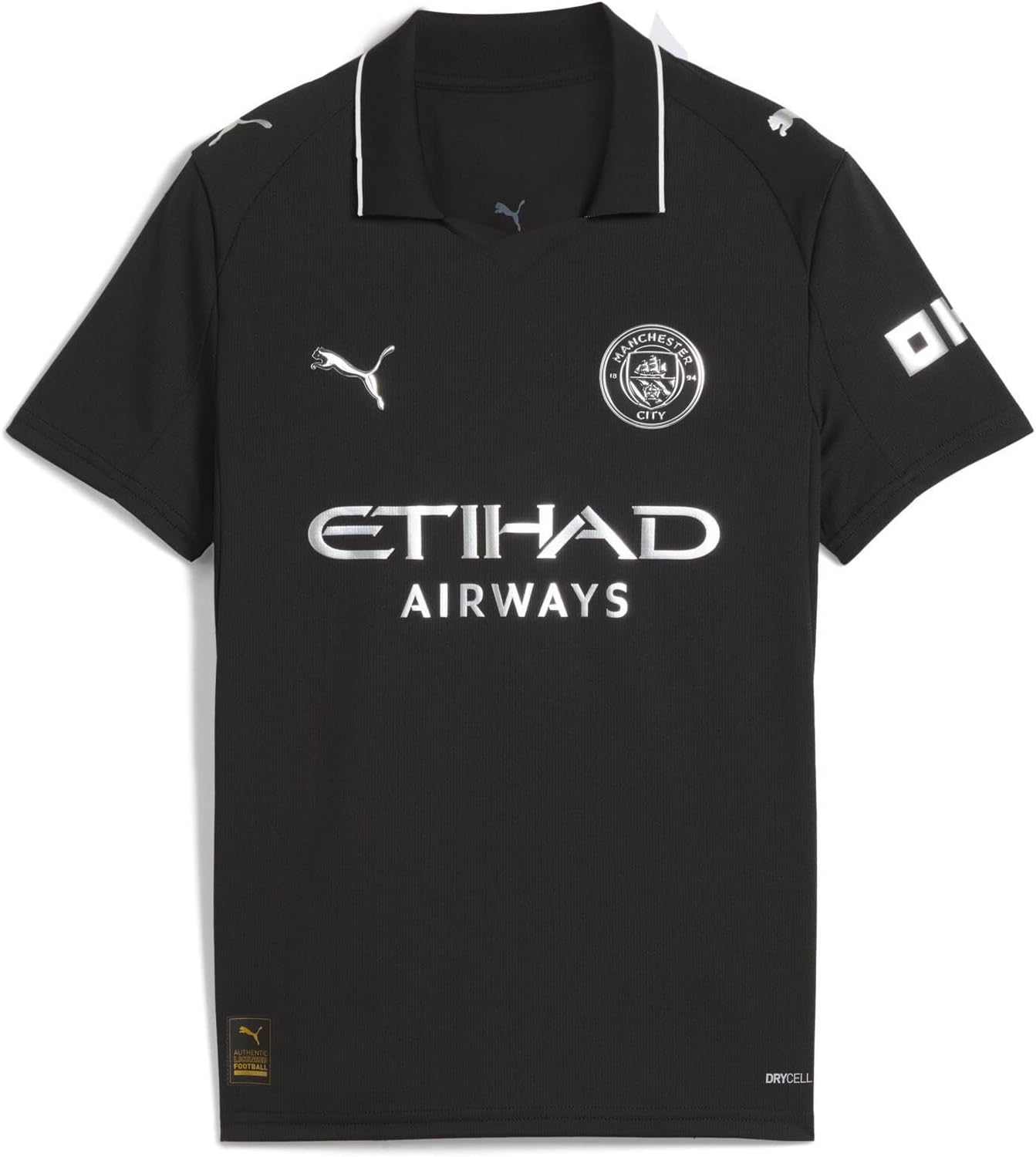 Manchester City FC Kids 2025/26 Away Soccer Jersey - Black