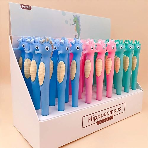 6 bolígrafos de gel de dibujos animados Anim Bear Giraffe para escritura escolar, suministros de oficina, regalo de papelería para niños (2128)