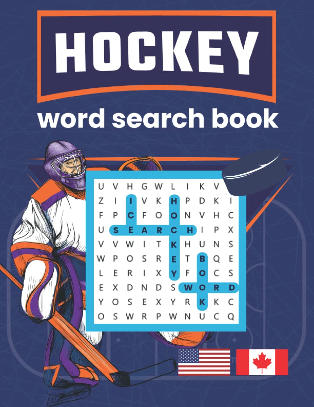 Hockey word search book.: Easy brain exercises for adults and ice hockey activity book for kids, teens and boys ages 8-12. Perfect hockey fan gifts. ... Word Search. Players, Teams, and Game hockey-word-search-book-easy-brain-exercises-for-adults-and-ice-hockey-activity-book-for-kids-teens-and-boys-ages-8-12-perfect-hockey-fan-gifts-word-search-players-teams-and-game