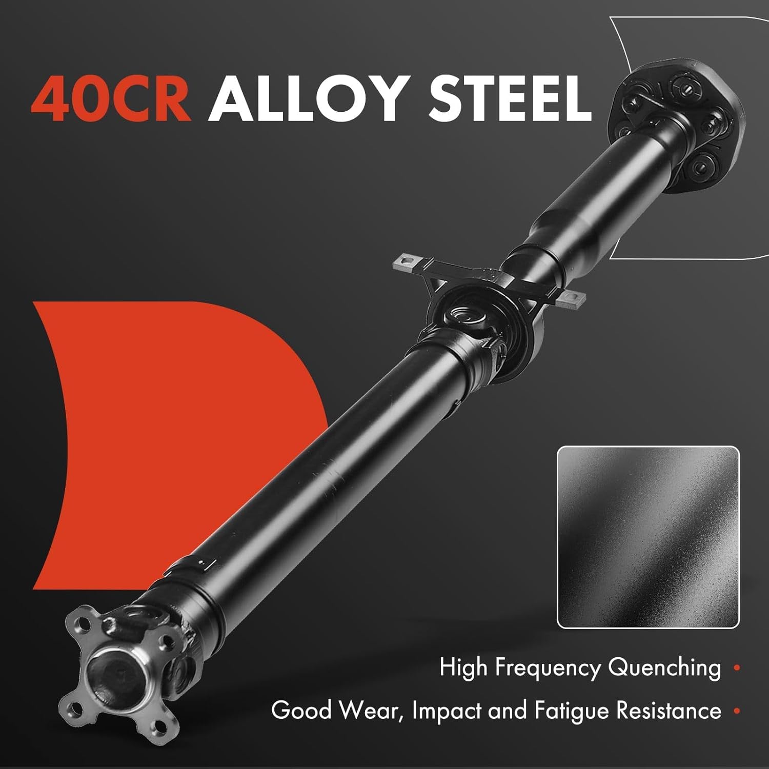 A-Premium Rear Drive Shaft Driveshaft Assembly Compatible with BMW X3 3.0si E83 2007-2008, X3 xDrive30i E83 2009-2010, [L6 3.0L, Manual Transmission], Replace# 26107564740, 49.37"-50.94" Prop Shaft