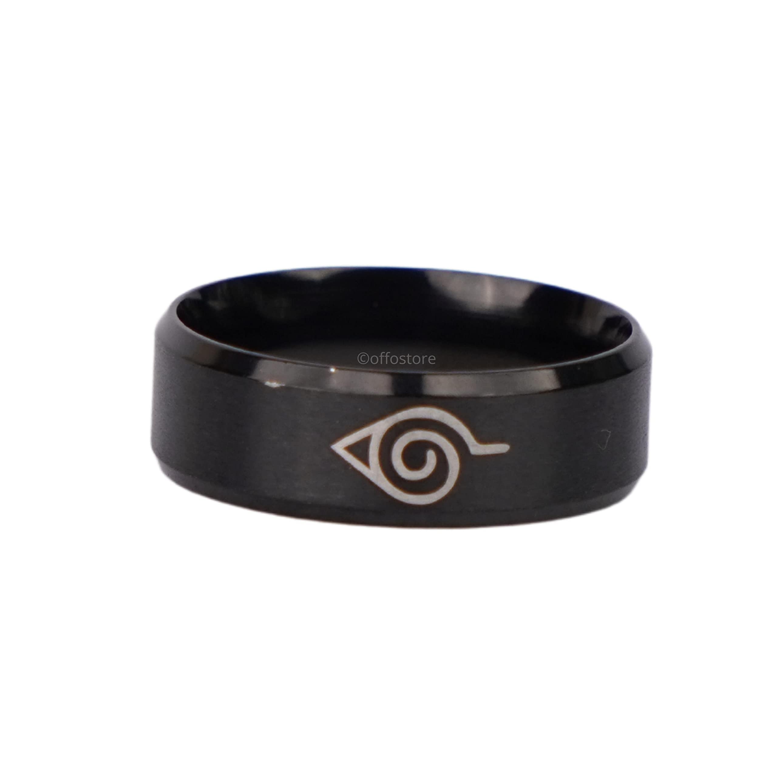 Naruto Anime Ring Black color| Ring for anime fans| Rings for men and women-image-12