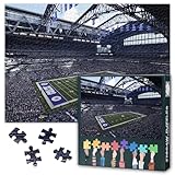Puzzles for Adults - Indiana Lucas Oil Stadium Jigsaw Puzzles 1000 Pieces, American Football Team Art Hard Difficult Challenging Family Puzzle (27.5"x19.7"), Unique Home Decor & Birthday Gift
