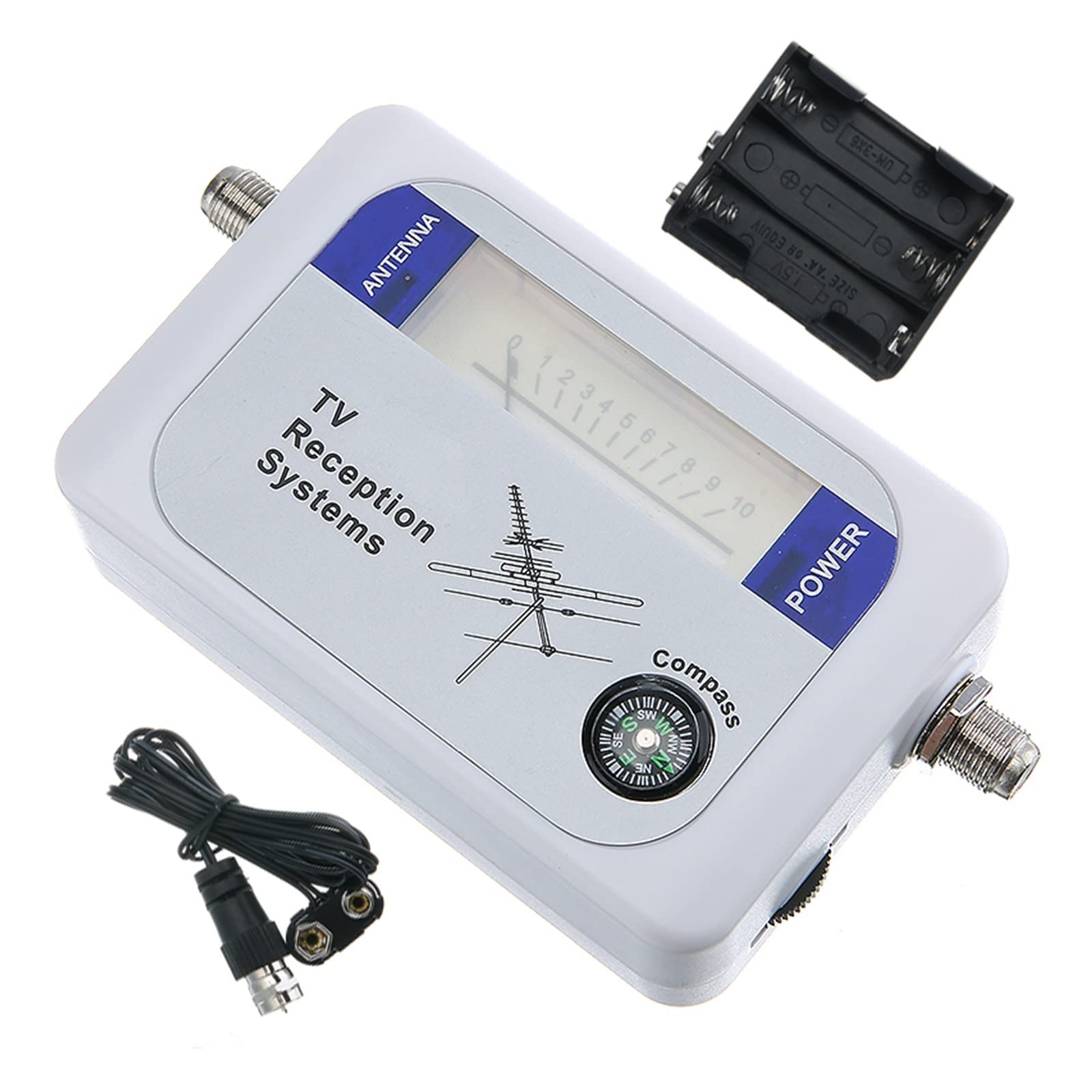 95DTW DVB-T Signal Compass Finder Misuratore di potenza dell'antenna del rilevatore TV digitale leggero e durevole Decodificatore del ricevitore