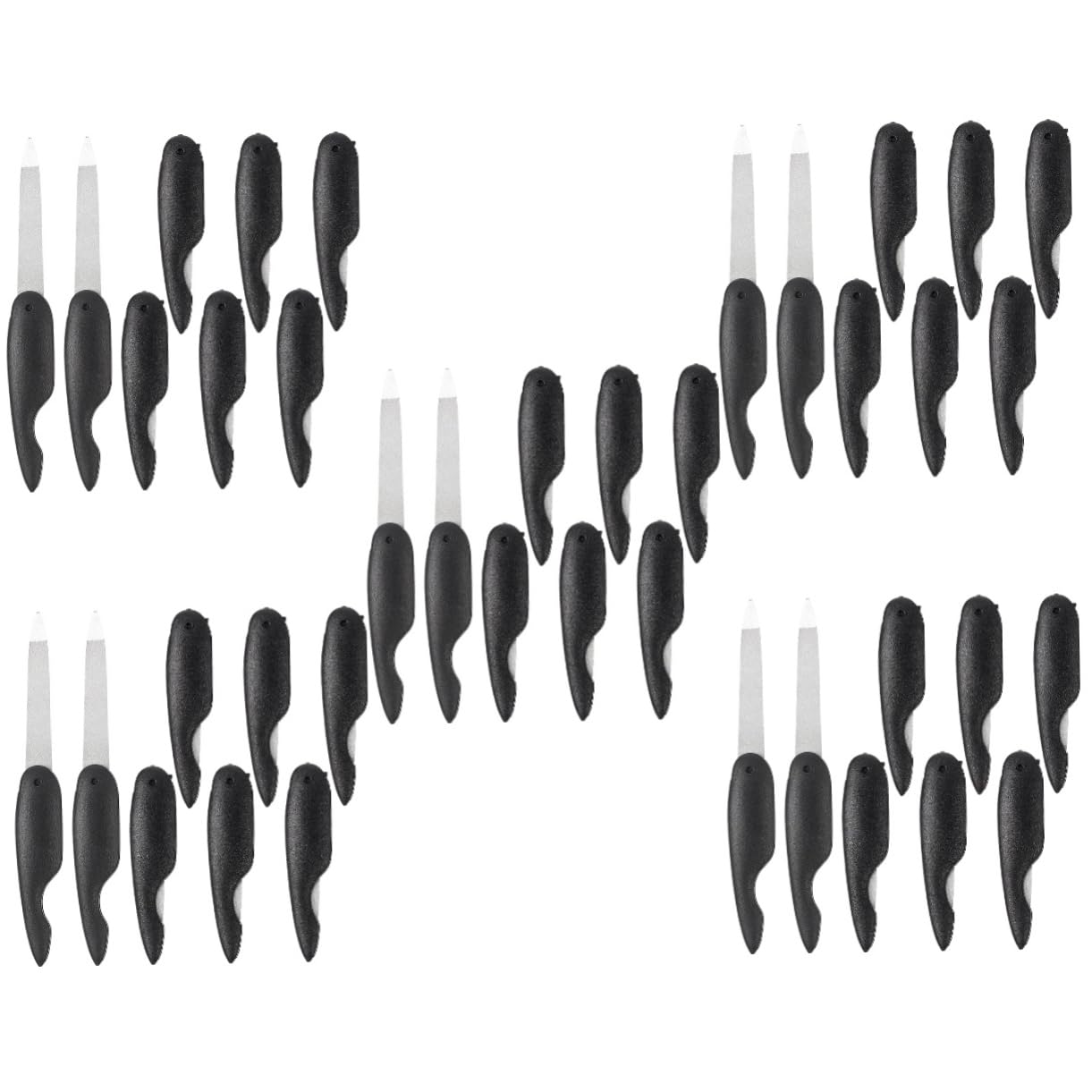 Healeved 40pezzi Limette Per Unghie Metallo Strumenti Per Manicure e Pedicure Accessori Per La Lucidatura Delle Unghie e Falsi Pratici e Durevoli