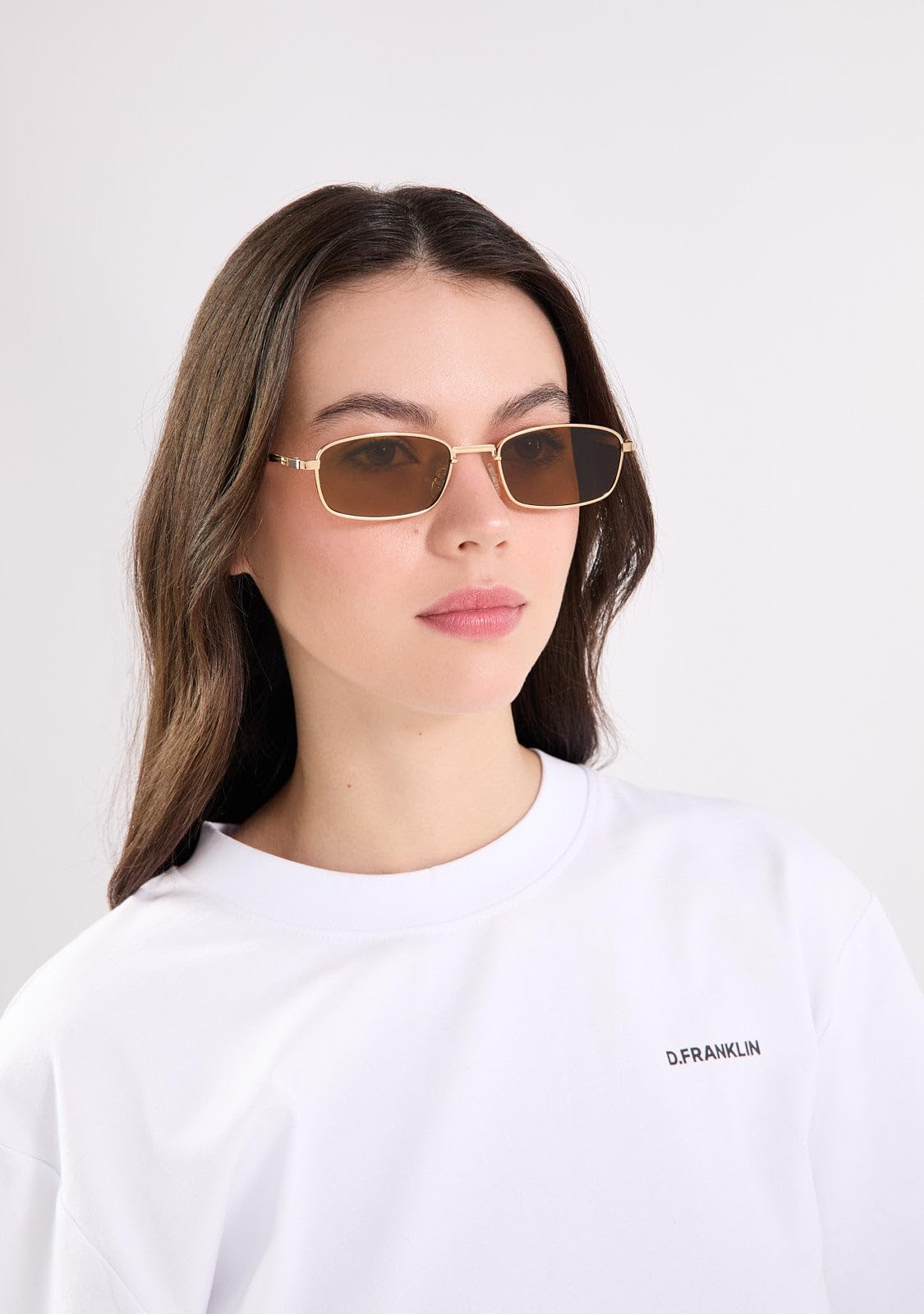 D.Franklin Occhiali da sole - Unisex - Con lenti protettive UV - Modello california - Rettangolari - Per uomo e donna - Sunglasses