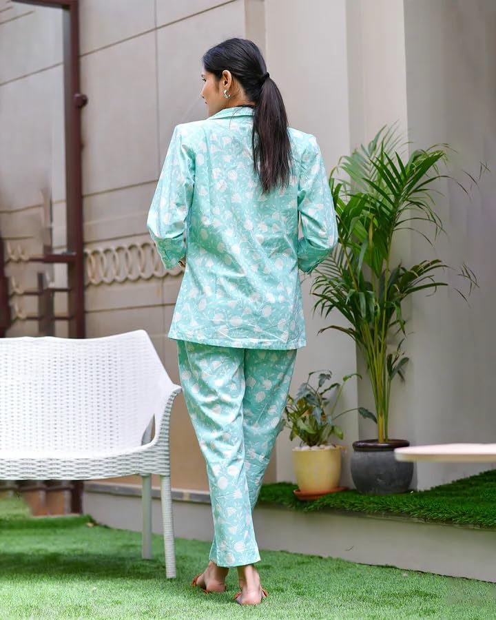 Image of DHRUVI TRENDZ Women's Rayon Floral Co Ord Set | Stylish | Festive | Travel | 3 /4 Sleeve Trendy Korean Summer Travel Outfit | Lightweight Two Piece Dress for Beach & Holiday Look
