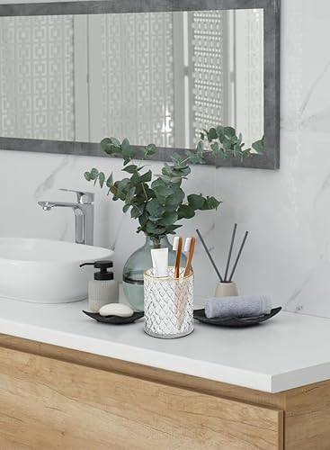 Miniatura 4 de Serene Spaces Living Juego de 4 soportes votivos de corte de diamante con punta dorada, centros de mesa simples para bodas, eventos, fiestas, vidrio