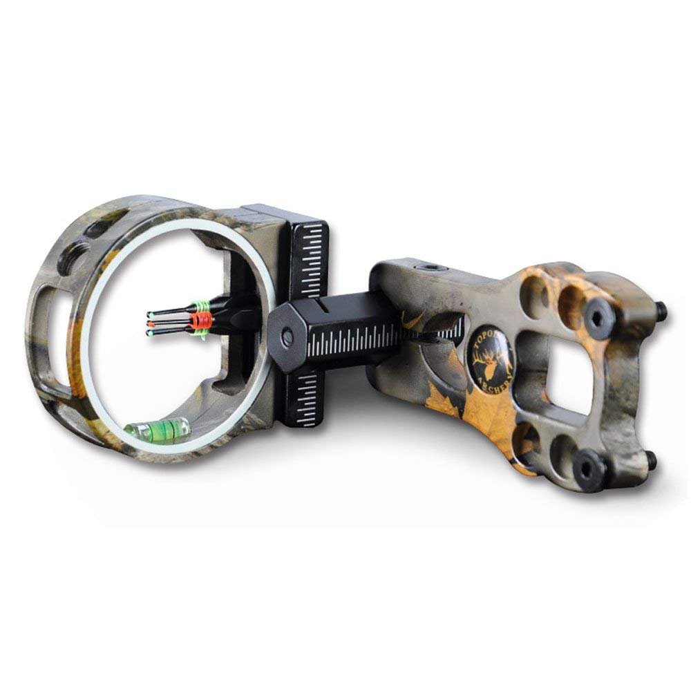 Great Deals LLC 3 Pin Bow Sight - Fiber, Brass Pin, Aluminum Machined - Right and Left Handed