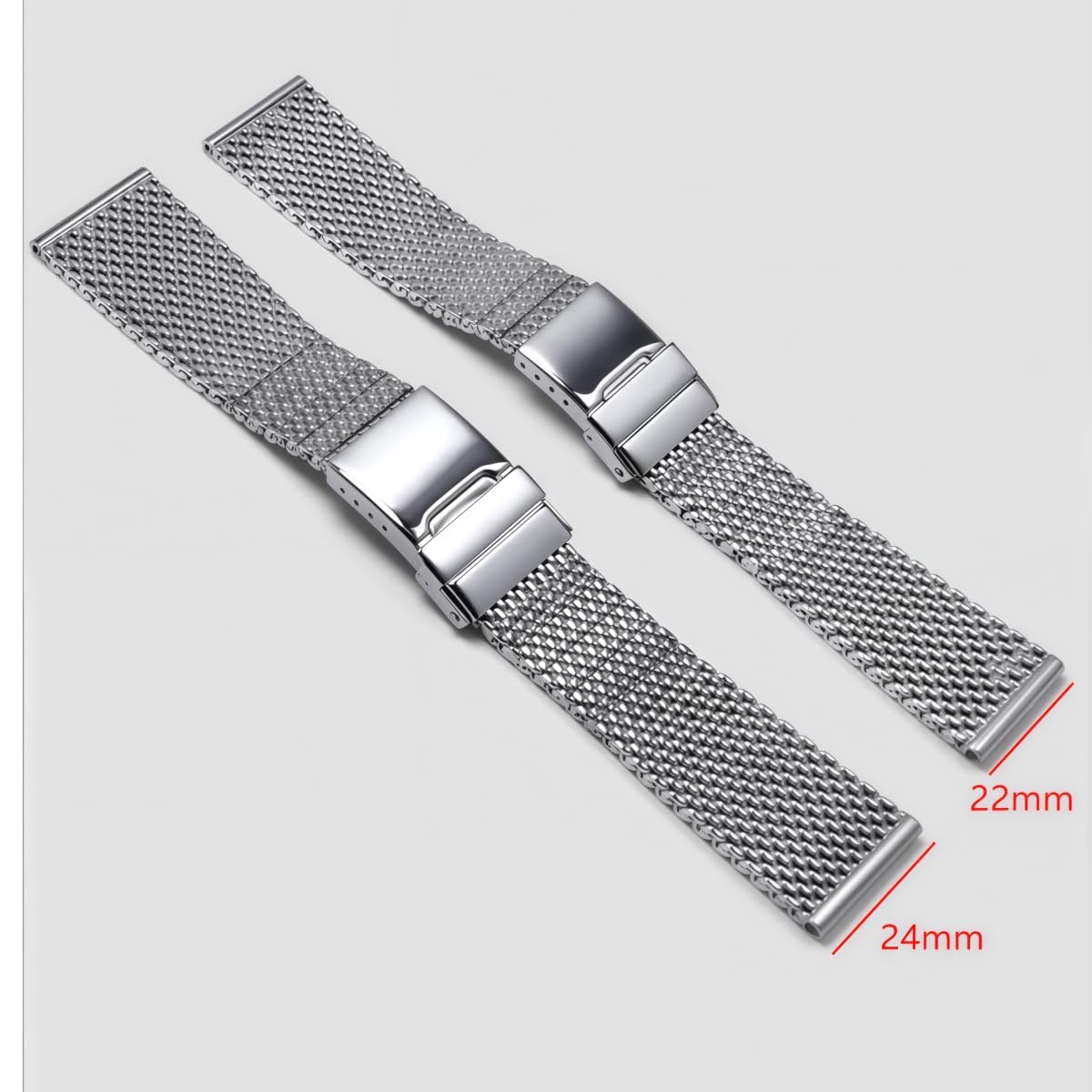 Cinturino Orologio Acciaio Inossidabile Bracciale Maglia Metallo Ricambio Shark Style 22mm 24mm Banda per Breitling