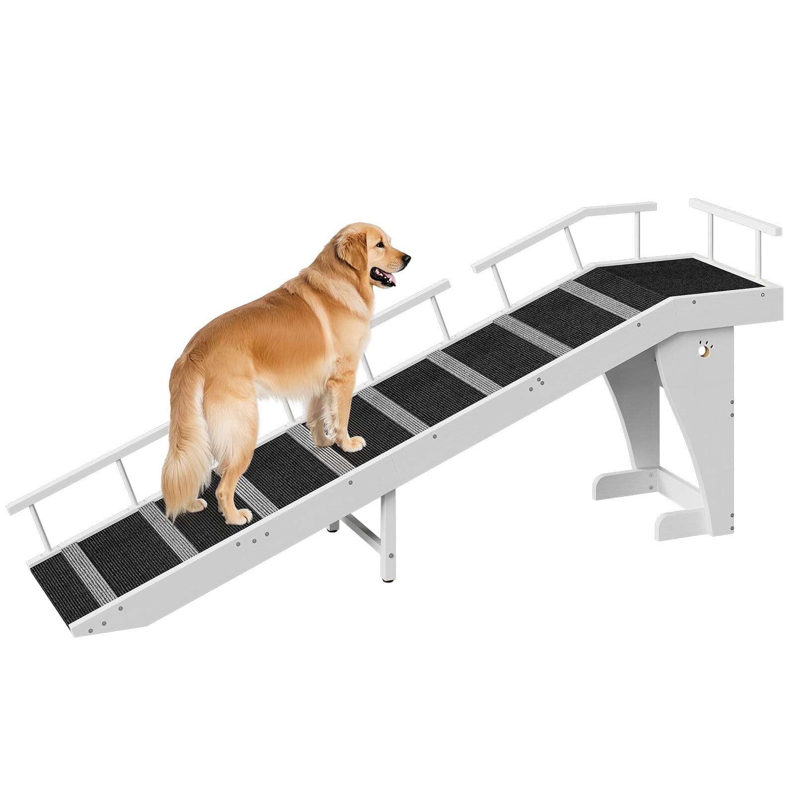 Dog Ramp 72 Inch 70.9 Inch Dog Ramp With Platform HOOBRO Large Dog Ramp For Bed - 70.9 ...