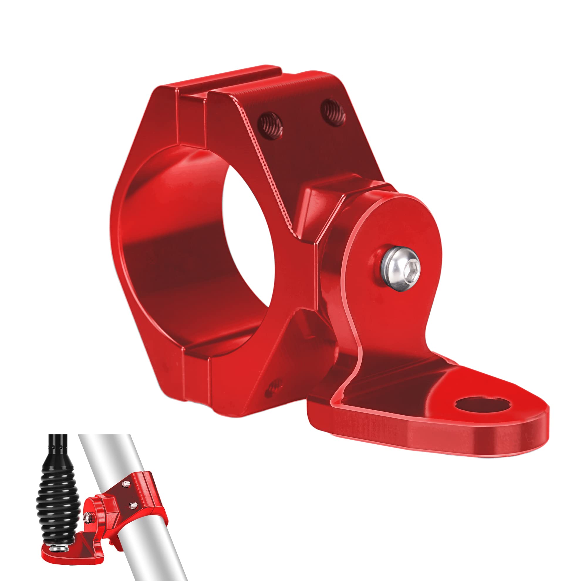 Dicater 360° Roating UTV Mount Bracket for Flag/LED Whip Light/Antenna Fits 1.75-2inch Roll Bar Compatible with All UTV Can Am Maverick X3 Commander