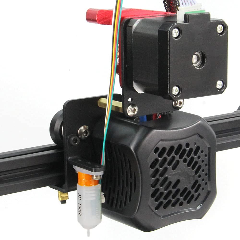 Direct Drive Extrusora de Doble Engranaje con poleas y Placa de Soporte de con Kit de Motor impresión fácil Filamento Flexible para Ender3 CR10(Kit de Motor de Soporte de Doble extrusor)