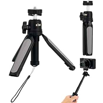 スマホクリップ付きカメラ三脚 自撮り棒 ミニ四段伸縮 卓上安定ビデオカメラ用 スマホクリップ付きカメラ三脚 自撮り棒 ミニ四段伸縮 卓上安定