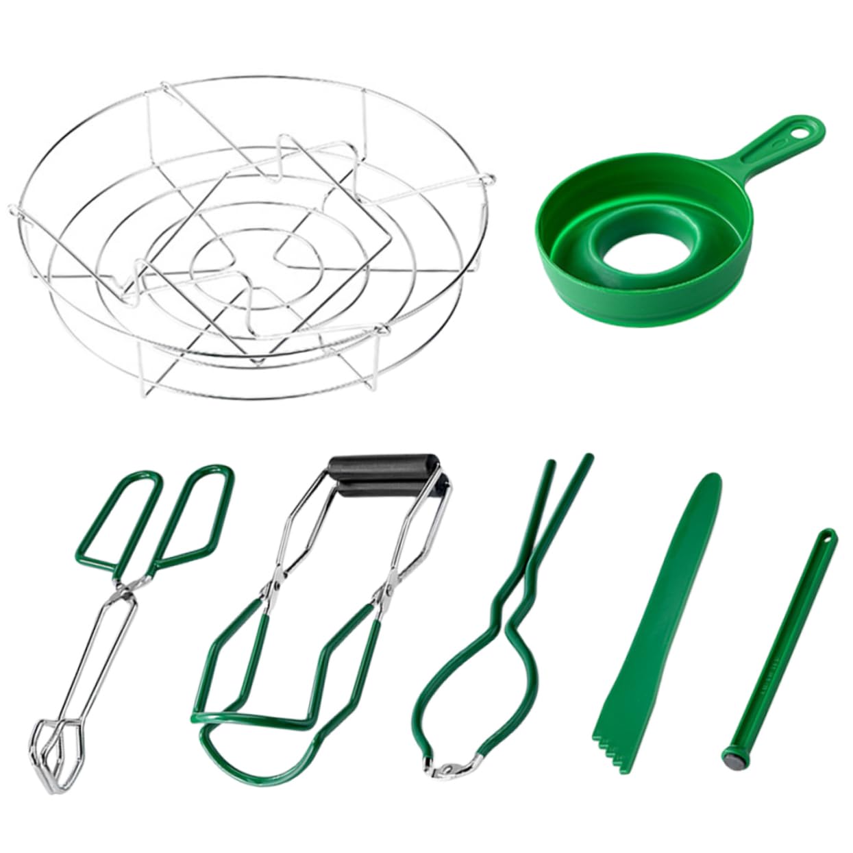 IMIKEYA 7-teiliges Set Konserven-werkzeugsatz Pint Bausätze Sprießen Fritteuse Bausatz Deckel Trichter Luftdicht Ofen Ausrüstung Gadgets Induktionstopf Getränk Spitze Co Maschine Green Pp