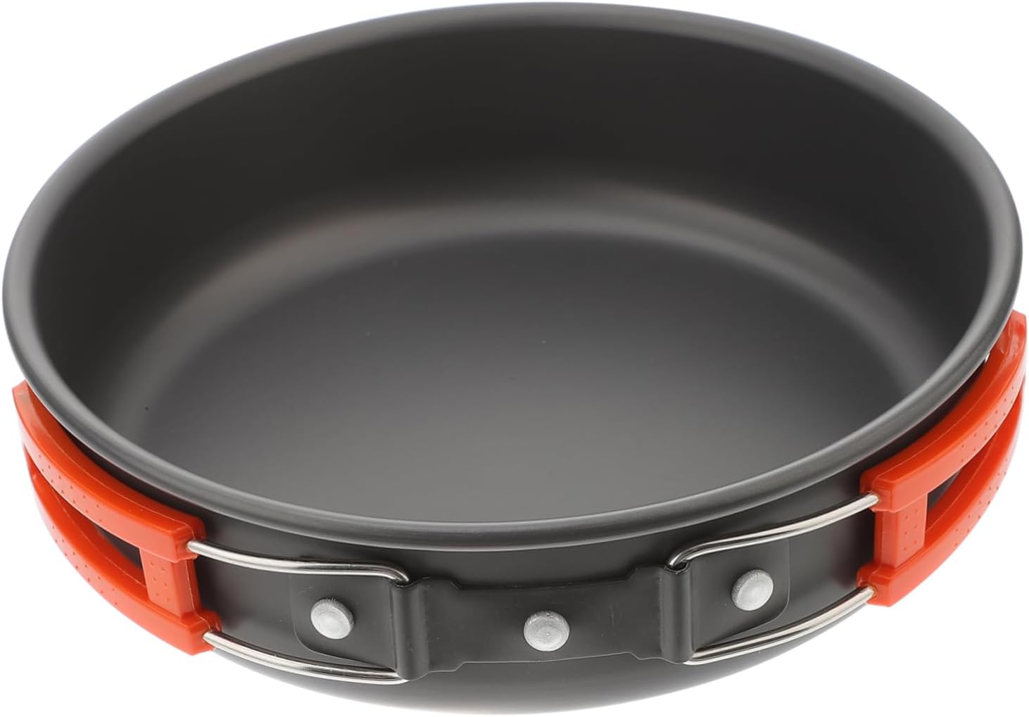 Portable Frying Pan Nonstick Camping Pot Lightweight Outdoor Cookware Easy to Clean
