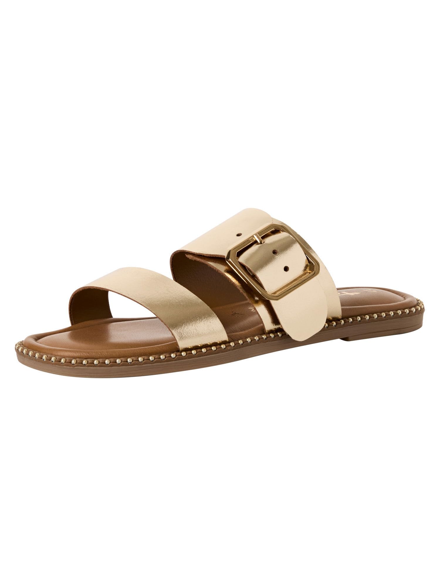 Tamaris Women's Block Heel Mules, Light gold, 6.5 UK