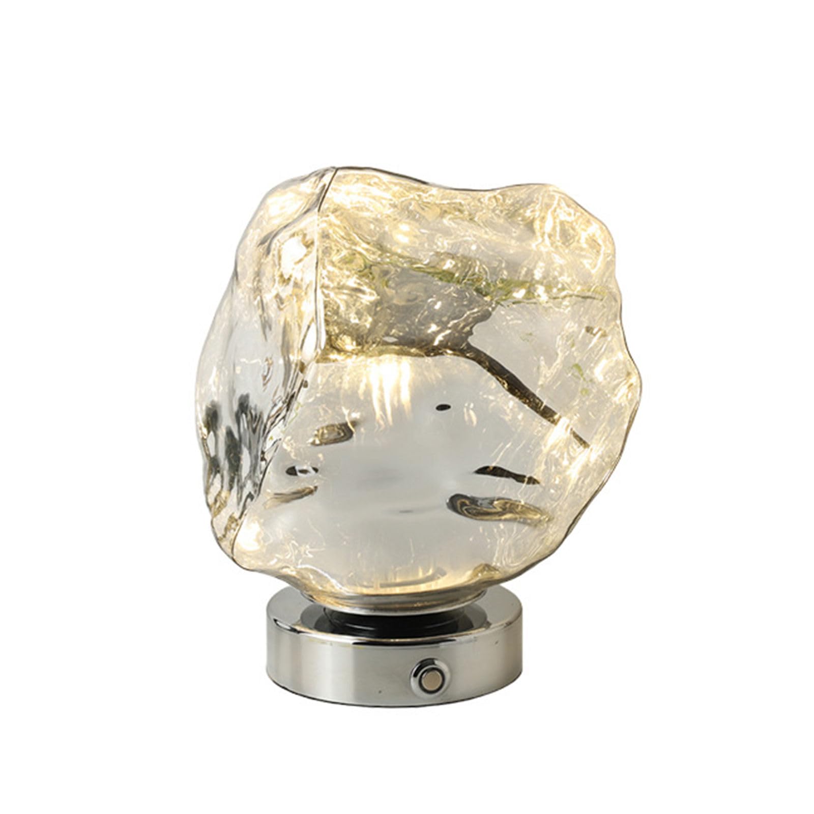 LAI HO Lámpara De Mesa Recargable, Lámpara De Lava LED,3 Temperatura De Color Dimmable Con Interruptor Táctil,Iluminación De La Atmósfera Para Dormitorio Sala De Estar Estudio Colegio