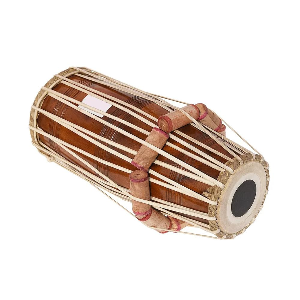 Indyjski bęben ręczny, 61 * 26 * 26CM, instrument perkusyjny, używany do śpiewu/tańca/festiwali