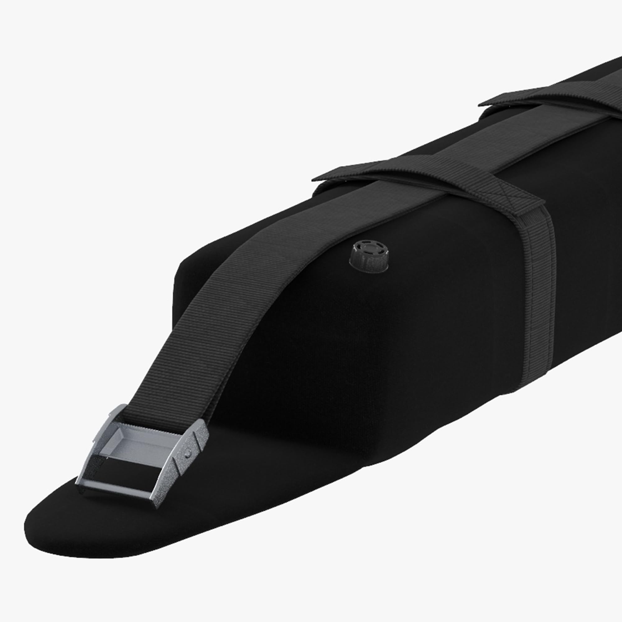 HOMCOM Barras de Transversales de Techo de Coche Baca para Coche Universal de 2 Piezas con Correas de Sujeción Cerradura Antirrobo y Llave Carga 75 kg 85x10x8 cm Negro