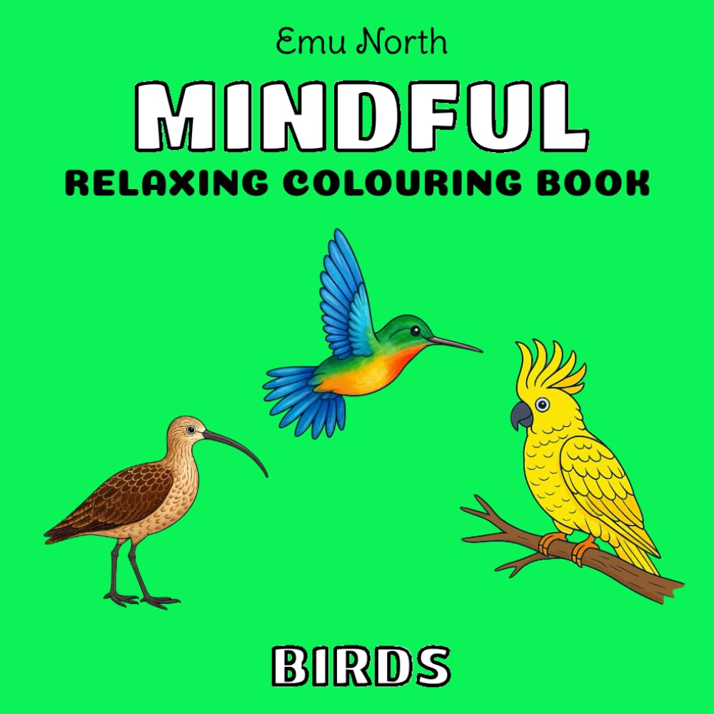 Mindful: Birds - Relaxing Colouring Book