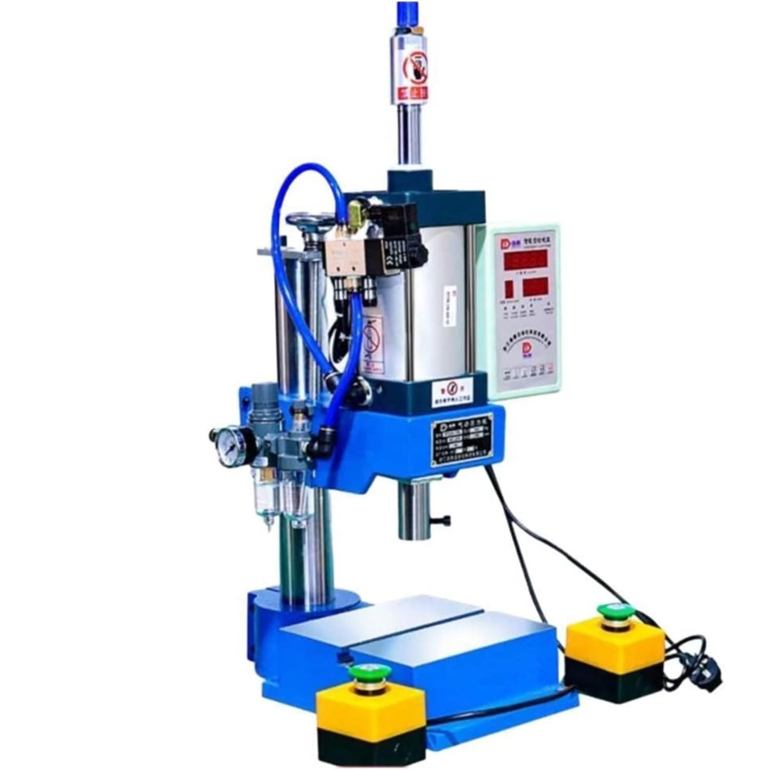 Punzonatrice pneumatica da 200kg/300kg,pressa pneumatica industriale per impieghi gravosi,pressa da banco,piccola pressa a gas,rivettatrice ad alta precisione con controller di visualizzazione,200KG