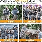 40% Thicker Emergency Rain Ponchos Family Pack - Image 5