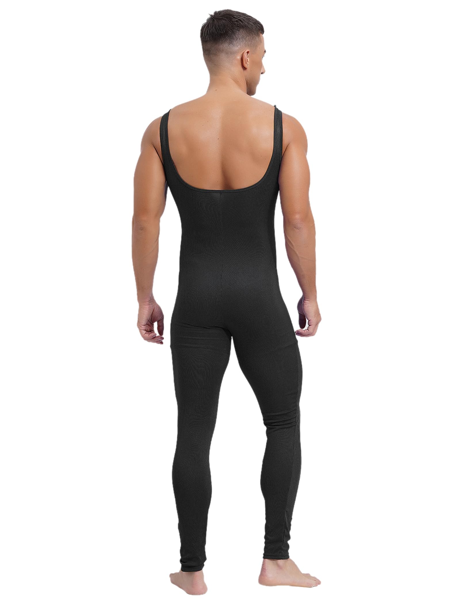 Traje Deportivo para Hombre Mono Deportivo Traje De Entrenamiento Yoga Sin Mangas De Cuerpo Entero Mono Ajustado