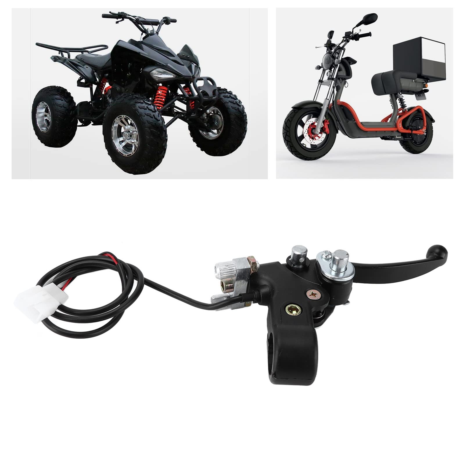 Prawa Dźwignia Hamulca, Fydun 22mm Uniwersalny Dźwignia Sprzęgła Motocykla Uchwyt Hamulca Okoń z Kablem dla 2-suwowych 47CC 49CC Mini Quad ATV