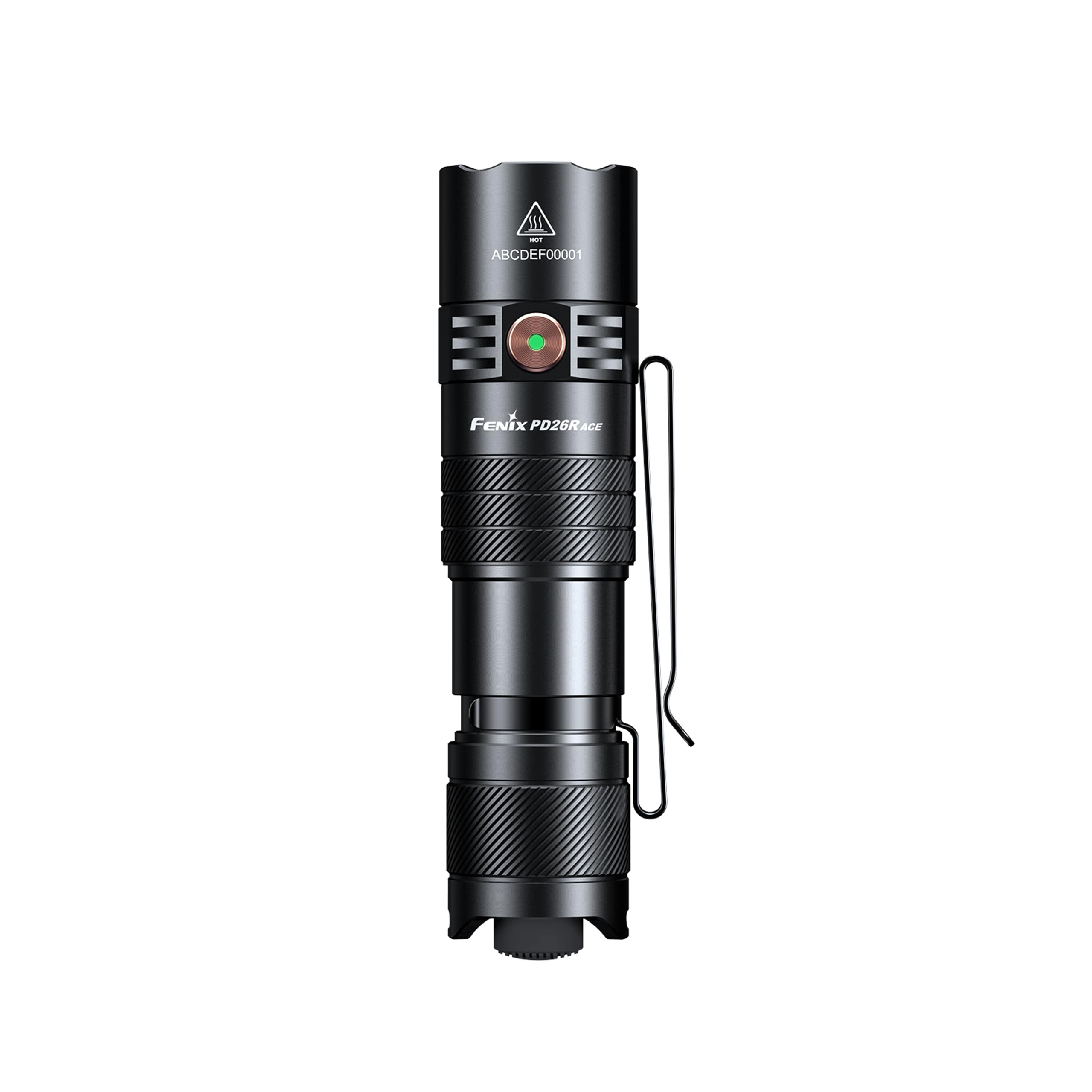 Fenix PD26R ACE Linterna compacta recargable para exteriores/seguridad | 1300 lúmenes | 354 m | 556 horas máximo | Función de ajuste - Perfiles seleccionables, cubierta de puerto USB giratoria | IP68