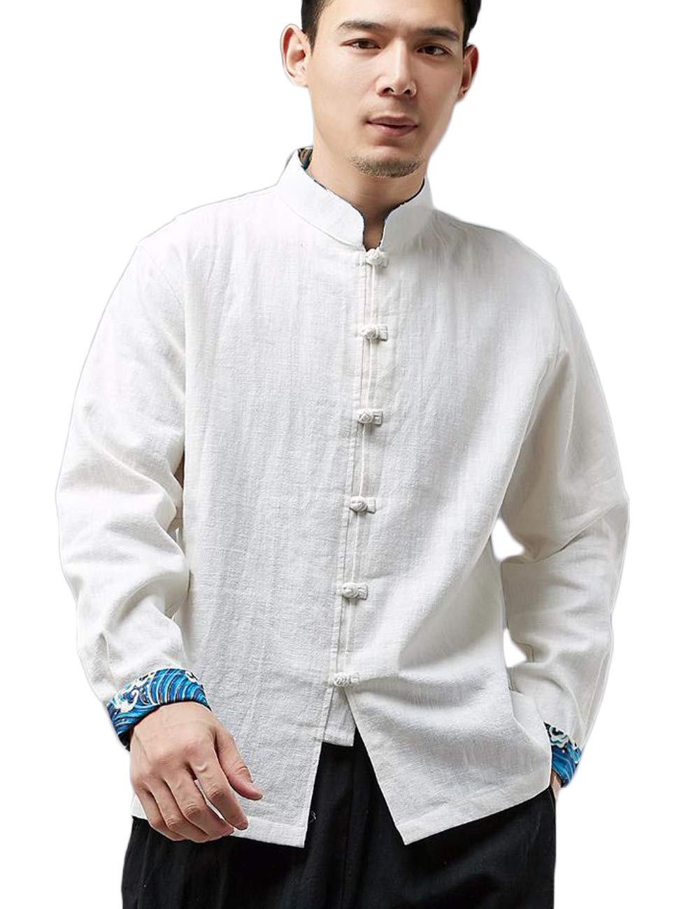 Camicia Donna Cotone-lino Stile Coreano Con Bottoni A Rana - Perfetta Per Kung Fu E Tai Chi - Foto 10