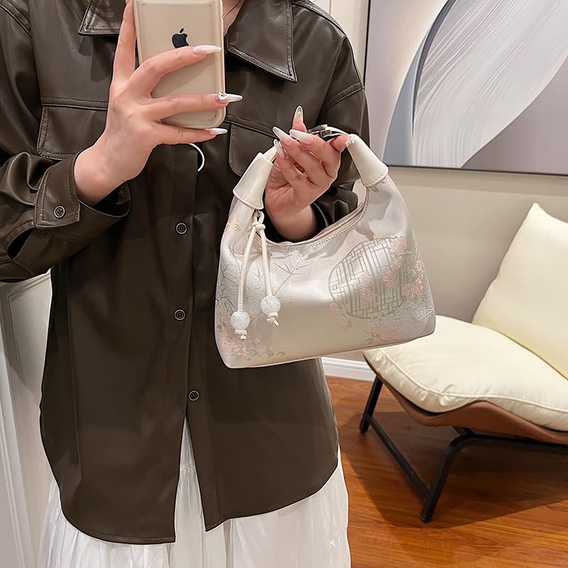 Embroidered Chinese Style Dumpling Bag Handheld Chinese Daily Single Shoulder Crossbody Bag3