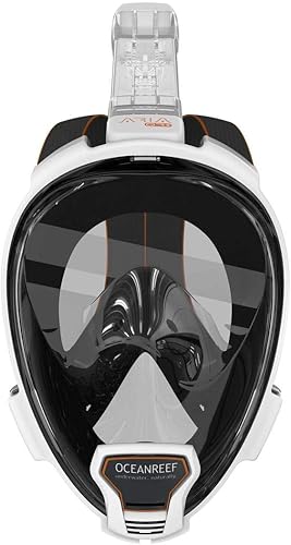 Miniatura 6 de Ocean Reef Aria QR+ con soporte para cámara y Snorkie Talkie Blanco Talla LXL