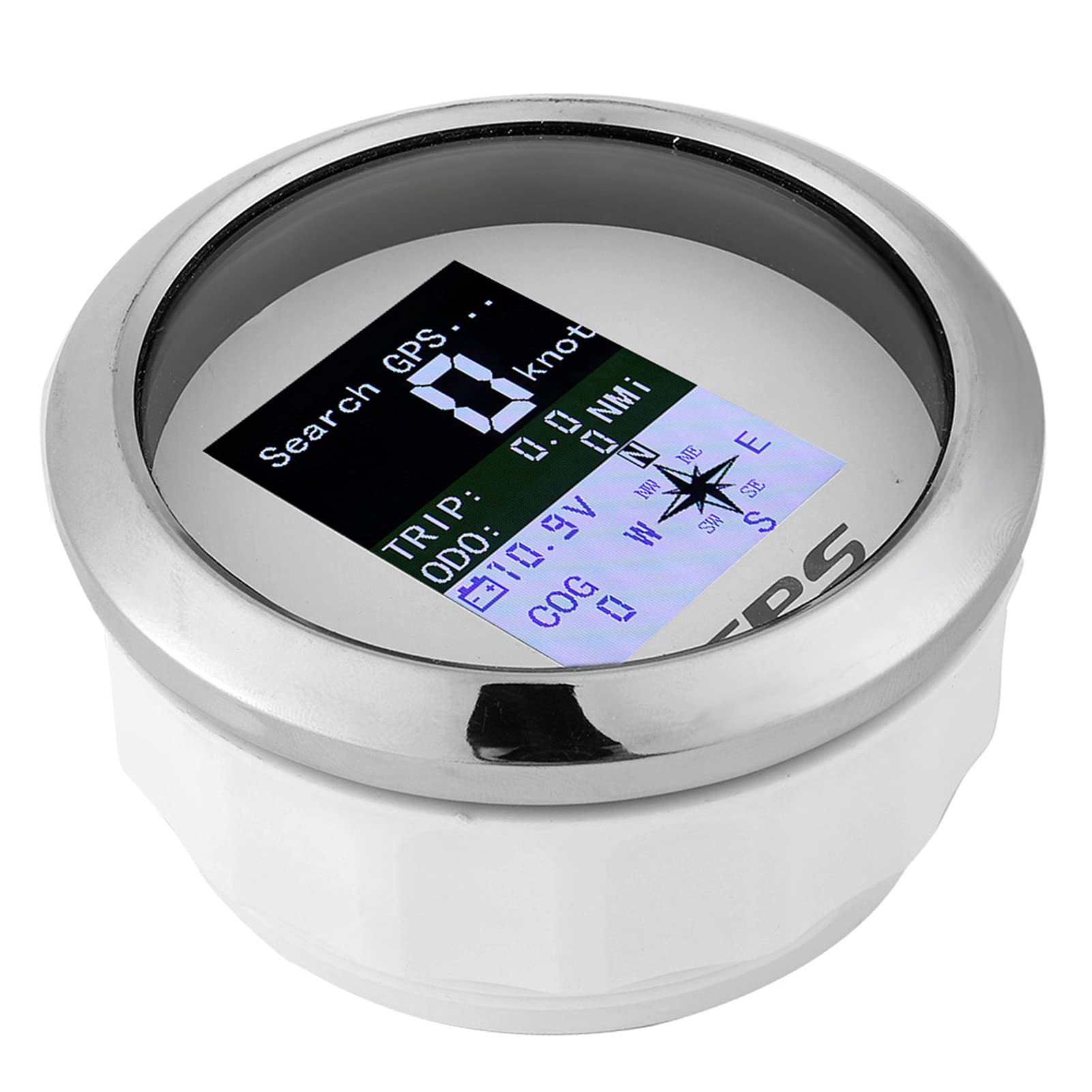 compteur de vitesse pour bateau,compteur de vitesse gps,Compteur de Vitesse Marin 3 3/8 Comp, Compteur de Vitesse GPS de 85 Mm, Ingénieur de Bateau de Voiture, Jauges Numériques étanches en Acier Inox