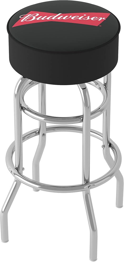 Budweiser Padded Swivel Bar Stool Barstools Without