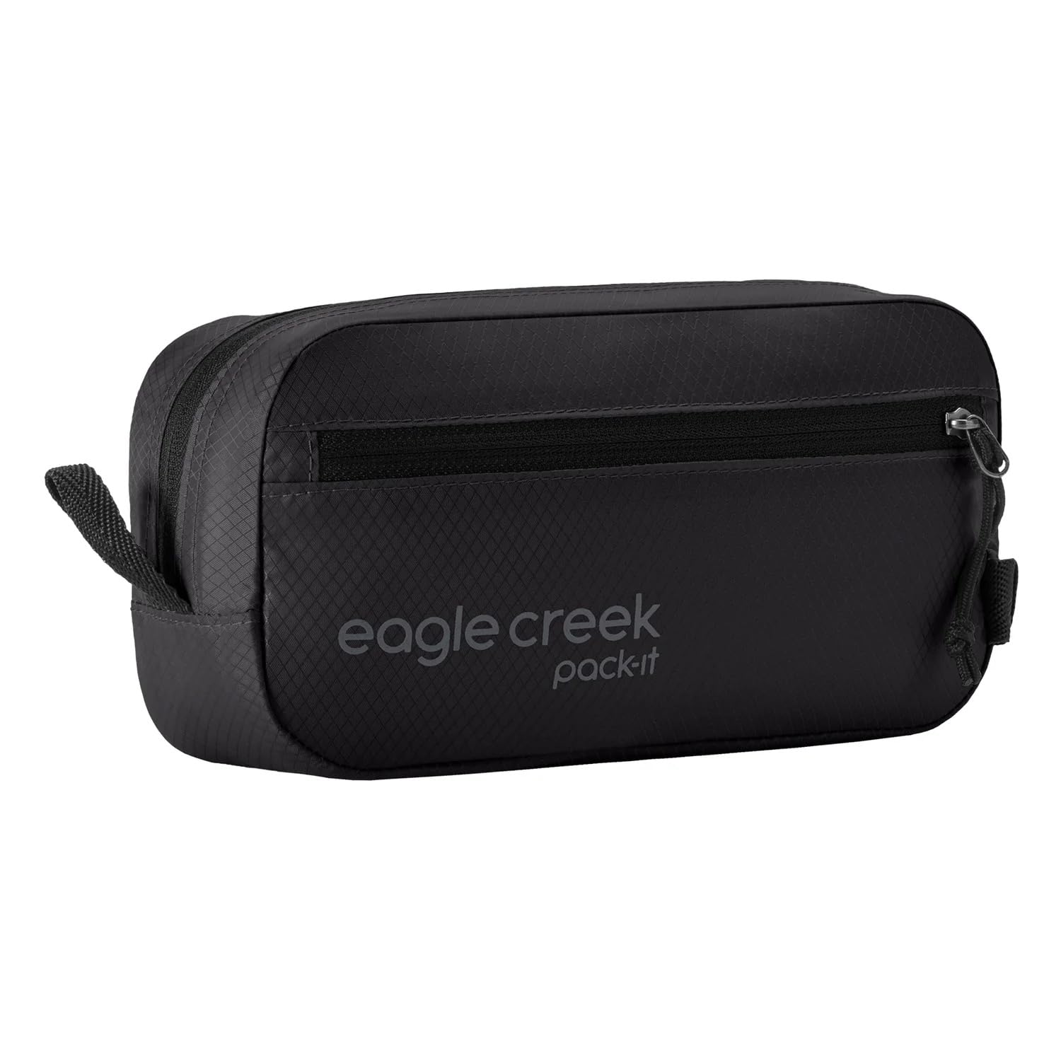 eagle creekPack-It Isolate Quick Trip - Compact Travel Toiletry Bag for Optimizing Luggage Space - Lightweight - Water-Resistant - Easy-Grab Zipper - Sustainable Materials - X-Small - Black