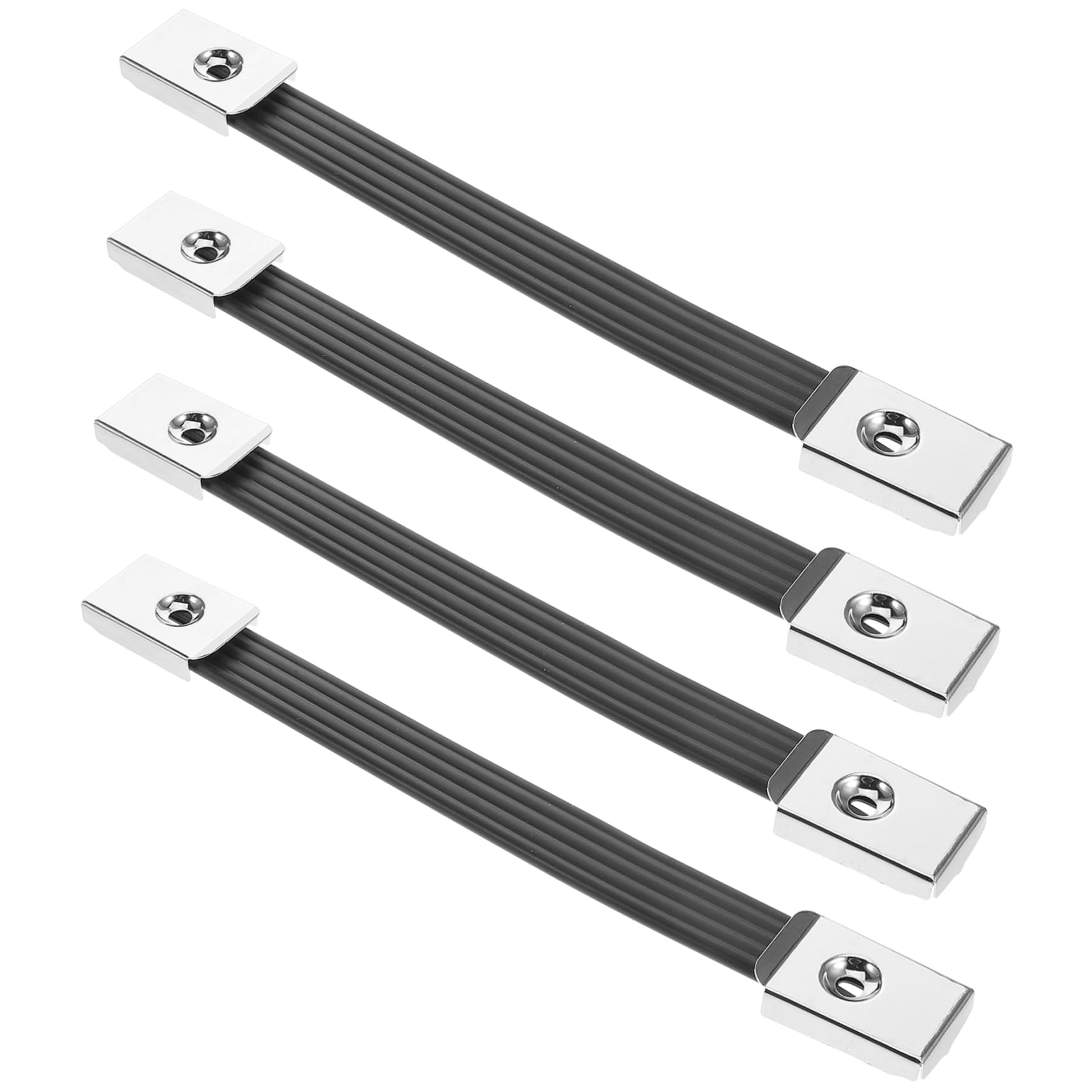 Yardenfun Long-Lasting Durability Speaker Handles 4 Pack Black Rubber Strap Handles for Amplifier Speaker Cabinet