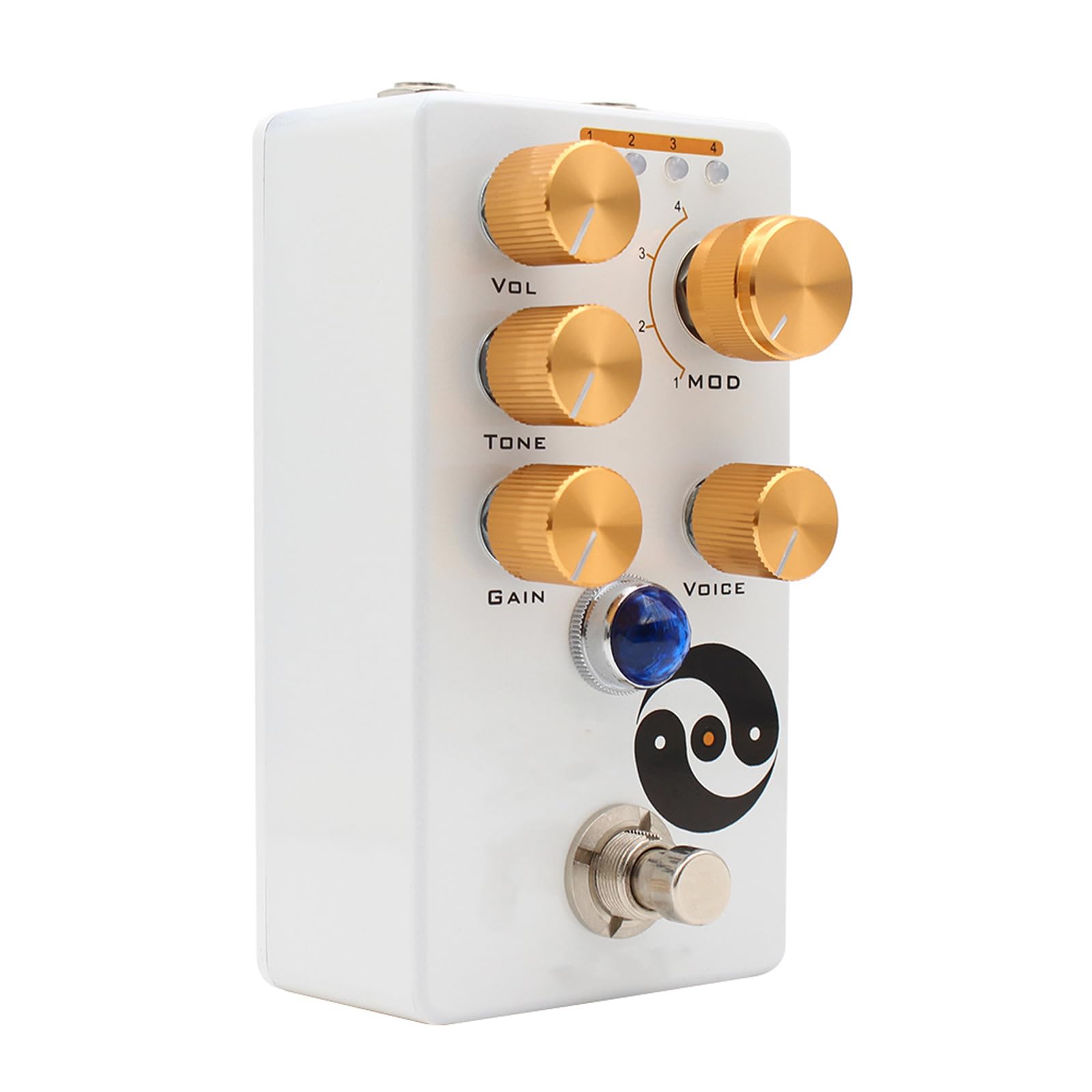 Chitarra Overdrive Effetti Pedale Volumi/Tono/Guadagni/Voce/Manopola 4 Modalità Effetti Effetti Chitarra Elettrica Accessori