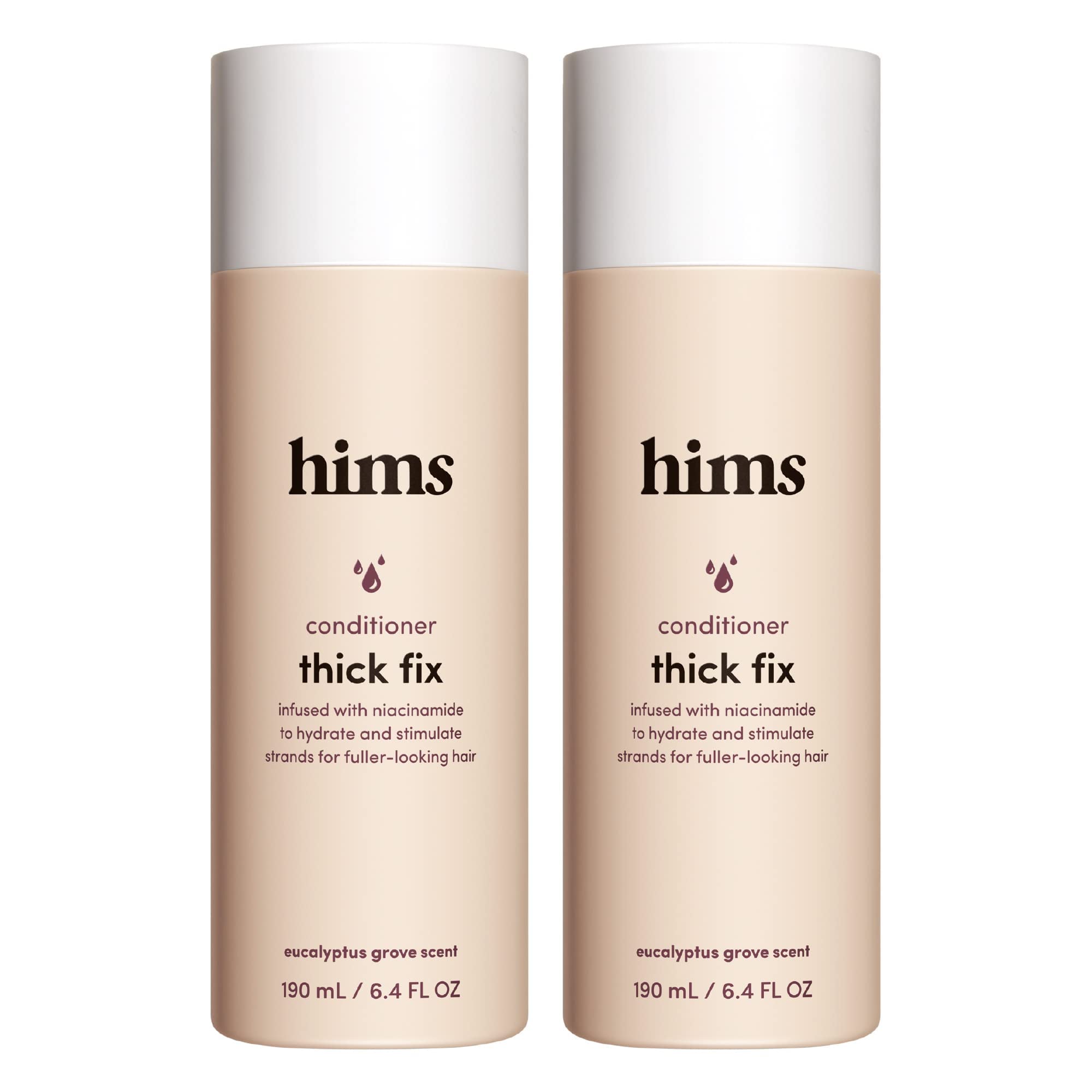hims Thick Fix Conditioner - Hair Loss Conditioner With Niacinamide - Supports Hair Growth Treatment - Fresh Eucalyptus Grove, 2 pack, 6.4oz