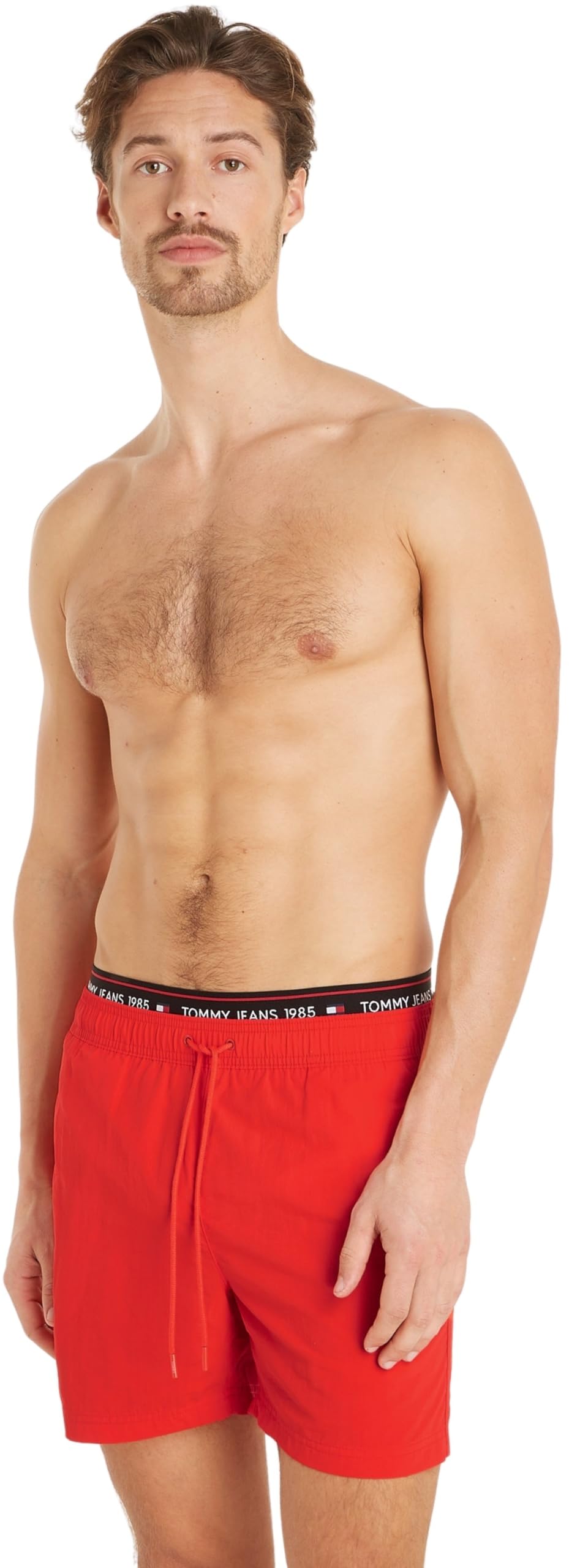 Tommy Jeans Men's Dw Sf Medium Drawstring Um0um03141 Double Waistband, Hot Heat, XXL