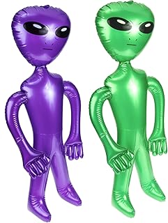 Alien Inflates 2pcs Inflatable Alien Halloween Bar Decorations Pool Inflatable Toy Inflatable Aliens Toys Summer