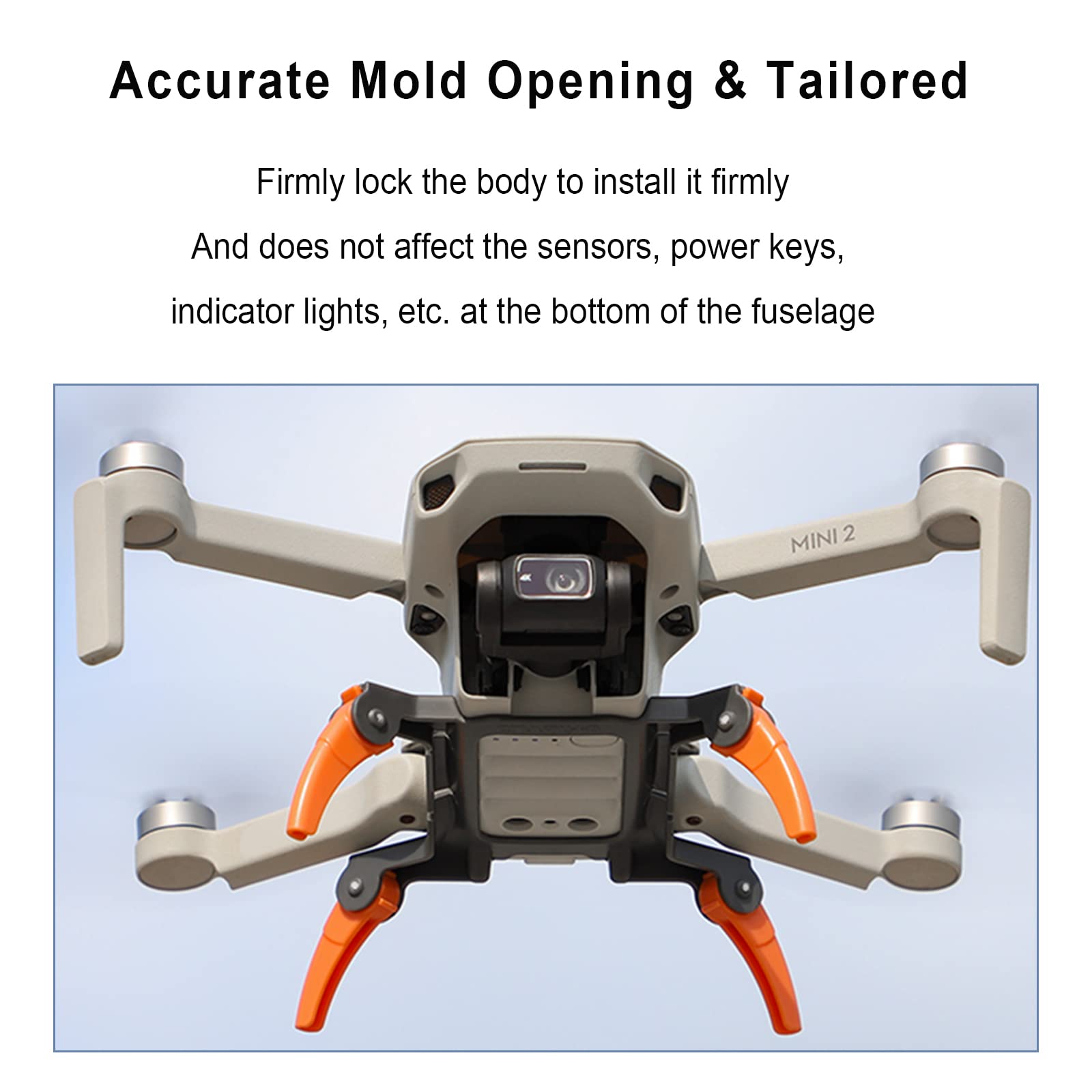 O'woda Drone Landing Gear for DJI Mini 4K/Mini 2/Mini 2 SE - Image 4