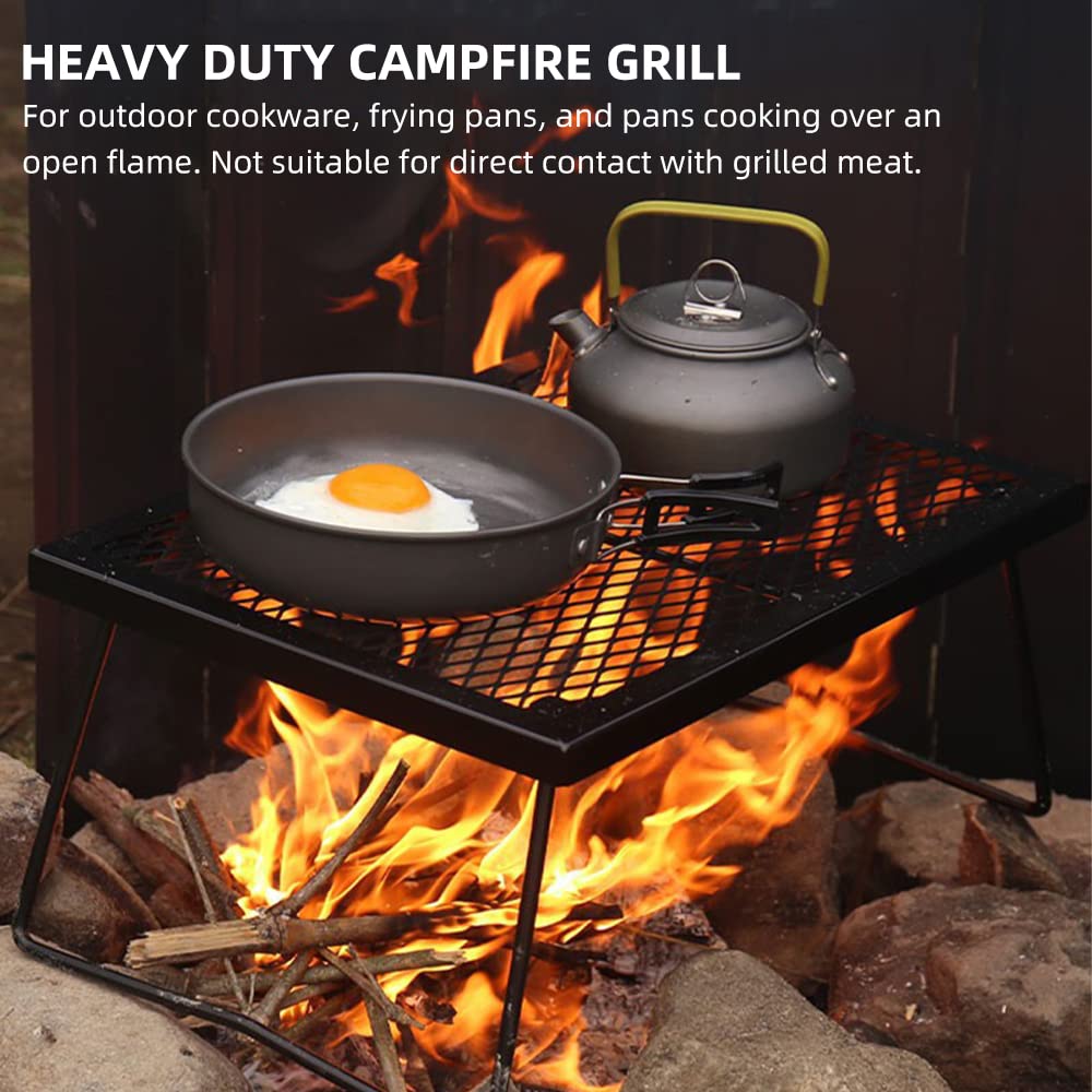 Portable Barbecue Rack Foldable Campfire Grill Rack - Portable Outdoor ...