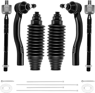 BDFHYK 6PC Inner Outer Tie Rod Kit w/Boots for Toyota Camry 2007-2011