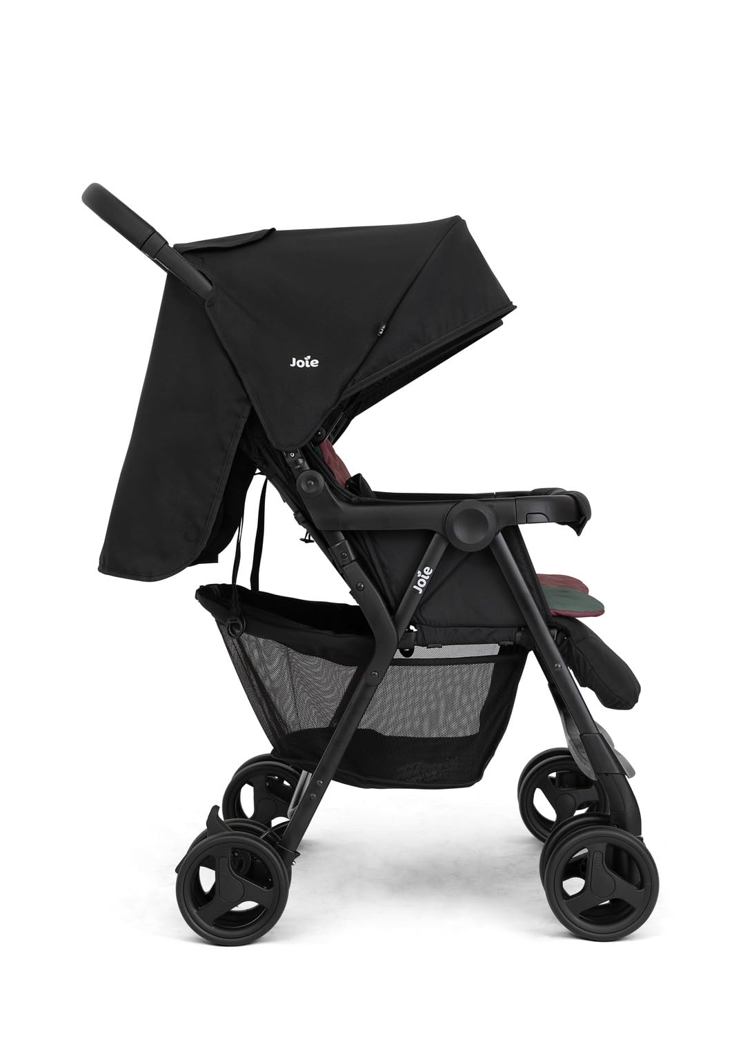 Poussette double JOIE AIR TWIN côte à côte 15 kg UPF 50+ pliage facile pluie incluse Shale