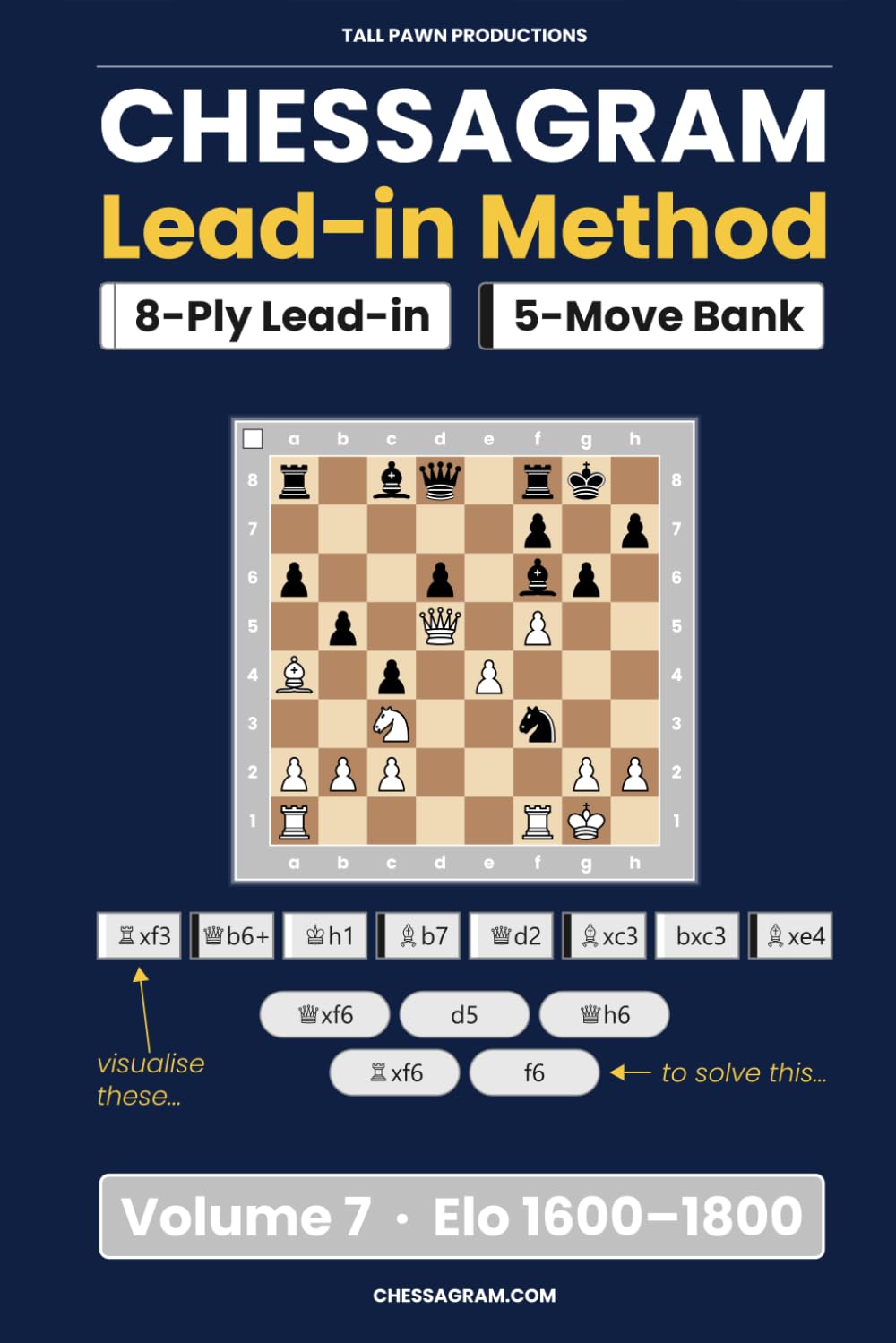Chessagram Lead-in Method - Volume 7: Move Bank (Chessagram Lead-in Method - Move Bank - 5-Moves - White to Play)